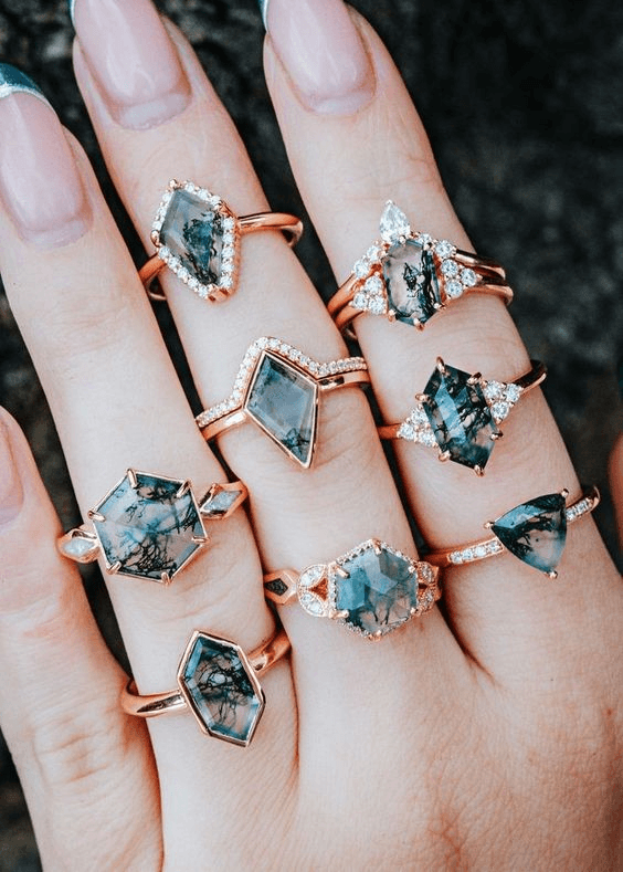 Moss Agate Engagement Rings: Your Ultimate Guide - Loveden Jewelry